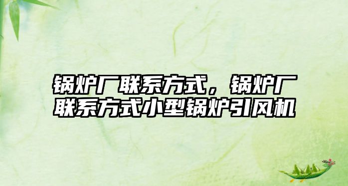 鍋爐廠聯(lián)系方式，鍋爐廠聯(lián)系方式小型鍋爐引風(fēng)機(jī)