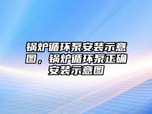 鍋爐循環(huán)泵安裝示意圖，鍋爐循環(huán)泵正確安裝示意圖