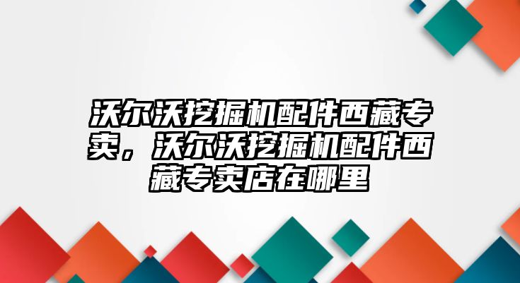 沃爾沃挖掘機(jī)配件西藏專賣，沃爾沃挖掘機(jī)配件西藏專賣店在哪里