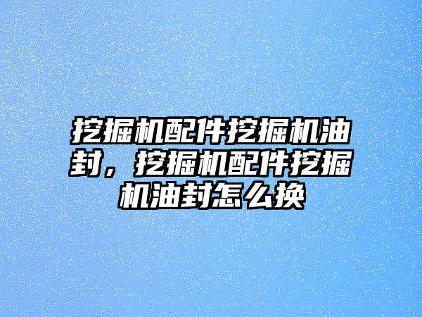 挖掘機配件挖掘機油封，挖掘機配件挖掘機油封怎么換