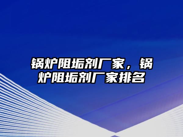 鍋爐阻垢劑廠家，鍋爐阻垢劑廠家排名