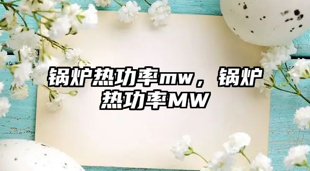 鍋爐熱功率mw，鍋爐熱功率MW