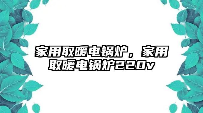 家用取暖電鍋爐，家用取暖電鍋爐220v