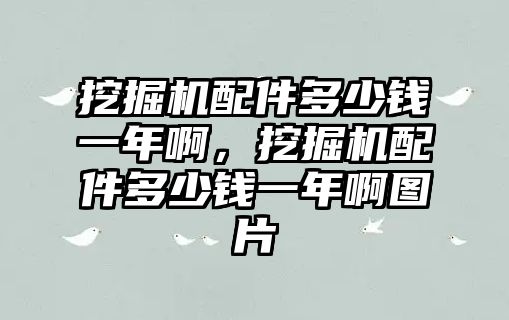 挖掘機配件多少錢一年啊，挖掘機配件多少錢一年啊圖片