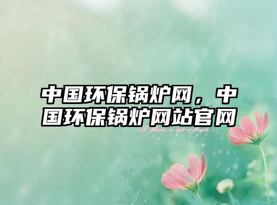 中國環(huán)保鍋爐網，中國環(huán)保鍋爐網站官網