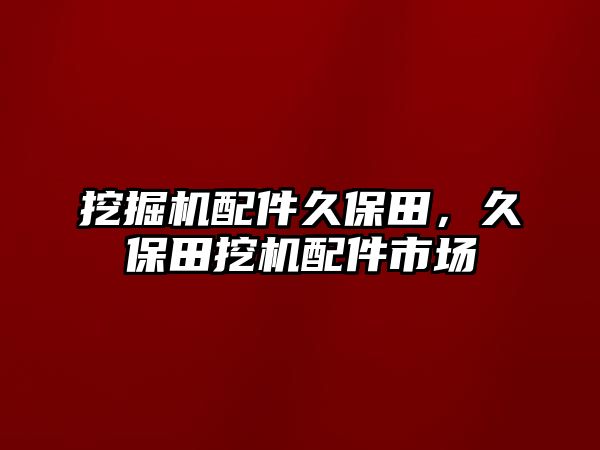 挖掘機配件久保田，久保田挖機配件市場