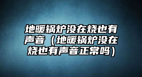 地暖鍋爐沒在燒也有聲音（地暖鍋爐沒在燒也有聲音正常嗎）