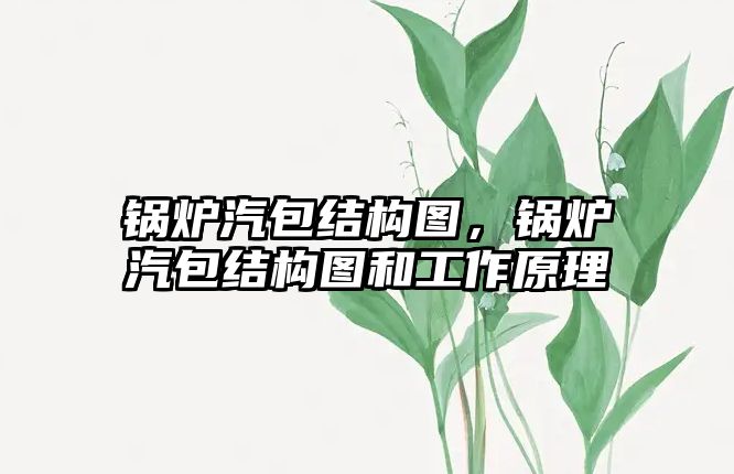 鍋爐汽包結(jié)構(gòu)圖，鍋爐汽包結(jié)構(gòu)圖和工作原理