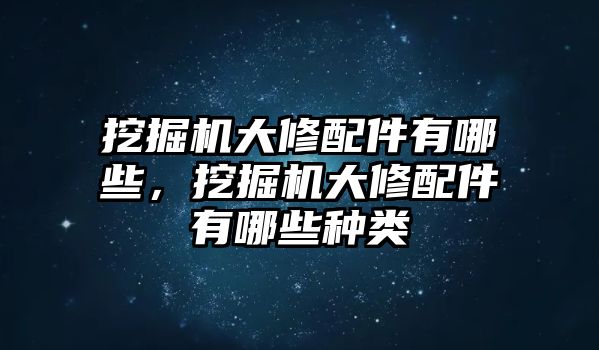 挖掘機(jī)大修配件有哪些，挖掘機(jī)大修配件有哪些種類