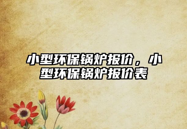 小型環(huán)保鍋爐報價，小型環(huán)保鍋爐報價表