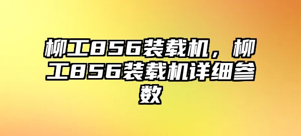 柳工856裝載機，柳工856裝載機詳細參數(shù)