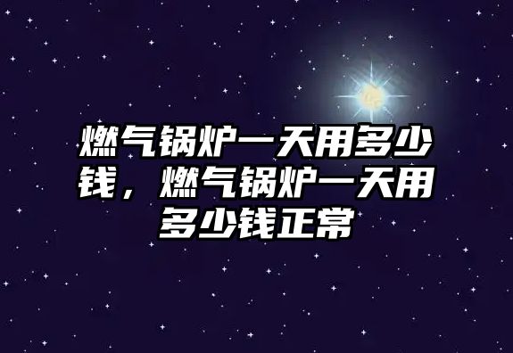 燃氣鍋爐一天用多少錢，燃氣鍋爐一天用多少錢正常