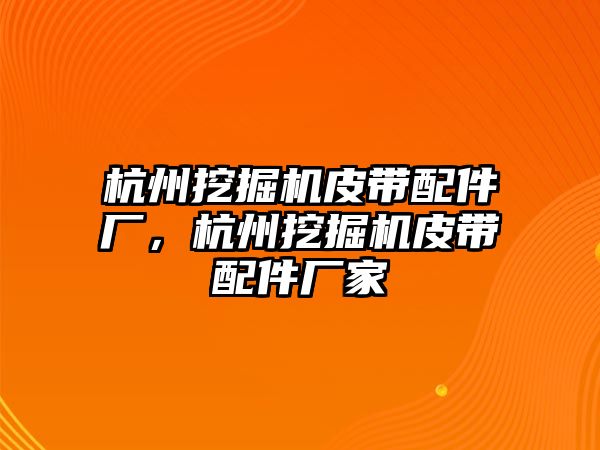 杭州挖掘機皮帶配件廠，杭州挖掘機皮帶配件廠家