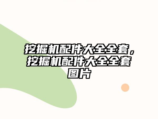 挖掘機配件大全全套，挖掘機配件大全全套圖片