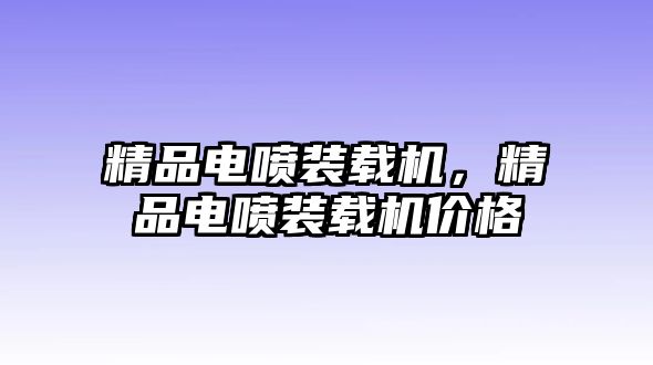 精品電噴裝載機(jī)，精品電噴裝載機(jī)價格