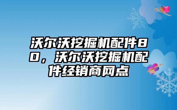 沃爾沃挖掘機(jī)配件80，沃爾沃挖掘機(jī)配件經(jīng)銷商網(wǎng)點(diǎn)