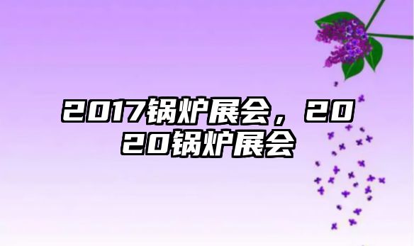 2017鍋爐展會，2020鍋爐展會