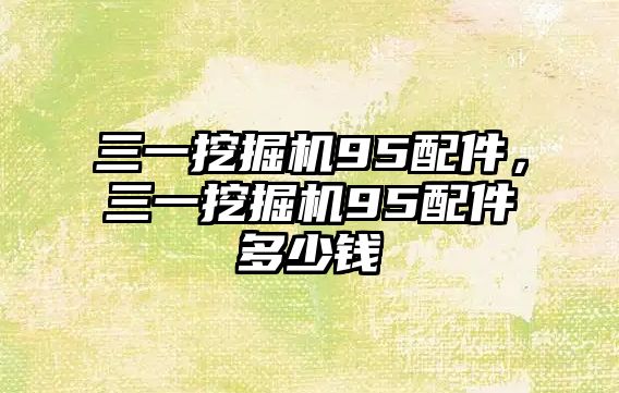 三一挖掘機95配件，三一挖掘機95配件多少錢