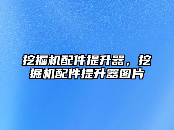 挖掘機配件提升器，挖掘機配件提升器圖片