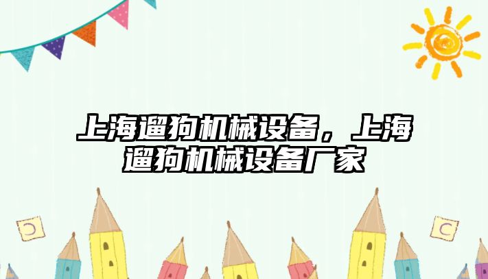 上海遛狗機(jī)械設(shè)備，上海遛狗機(jī)械設(shè)備廠家