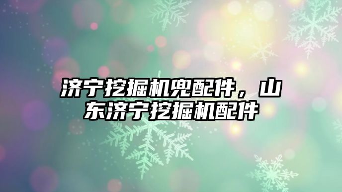 濟(jì)寧挖掘機兜配件，山東濟(jì)寧挖掘機配件