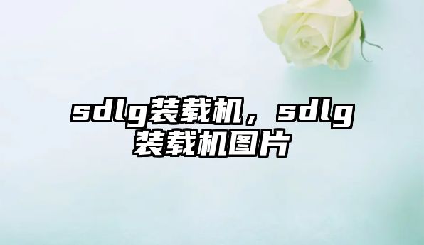 sdlg裝載機(jī)，sdlg裝載機(jī)圖片