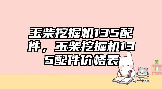 玉柴挖掘機(jī)135配件，玉柴挖掘機(jī)135配件價(jià)格表