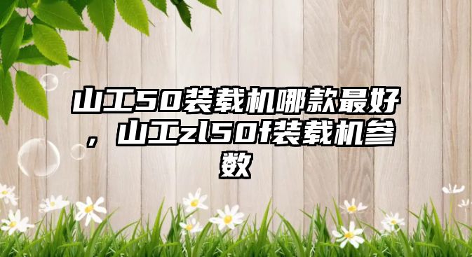 山工50裝載機哪款最好，山工zl50f裝載機參數(shù)