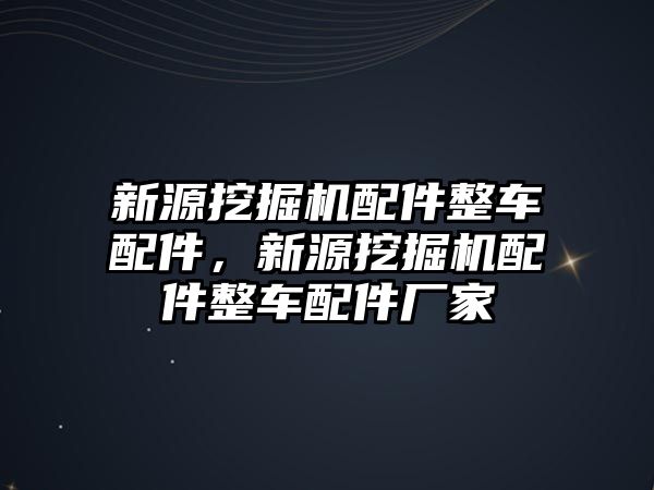 新源挖掘機(jī)配件整車配件，新源挖掘機(jī)配件整車配件廠家