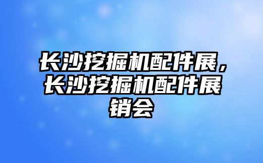 長沙挖掘機配件展，長沙挖掘機配件展銷會