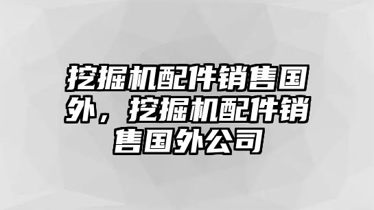 挖掘機(jī)配件銷售國外，挖掘機(jī)配件銷售國外公司