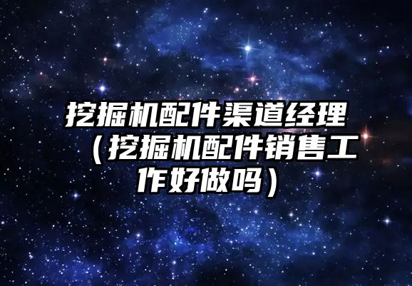 挖掘機配件渠道經(jīng)理（挖掘機配件銷售工作好做嗎）