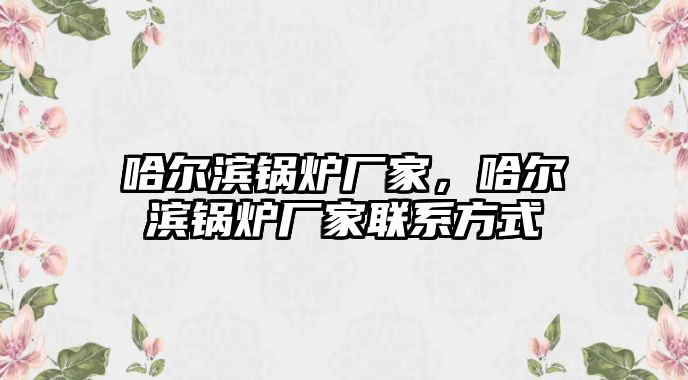 哈爾濱鍋爐廠家，哈爾濱鍋爐廠家聯(lián)系方式