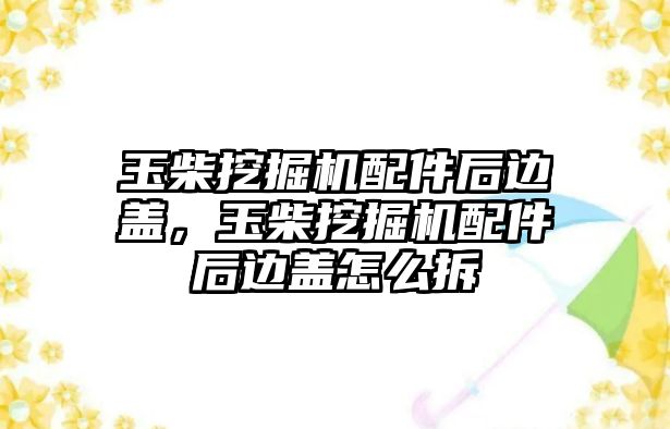 玉柴挖掘機(jī)配件后邊蓋，玉柴挖掘機(jī)配件后邊蓋怎么拆