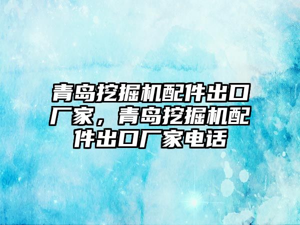 青島挖掘機配件出口廠家，青島挖掘機配件出口廠家電話