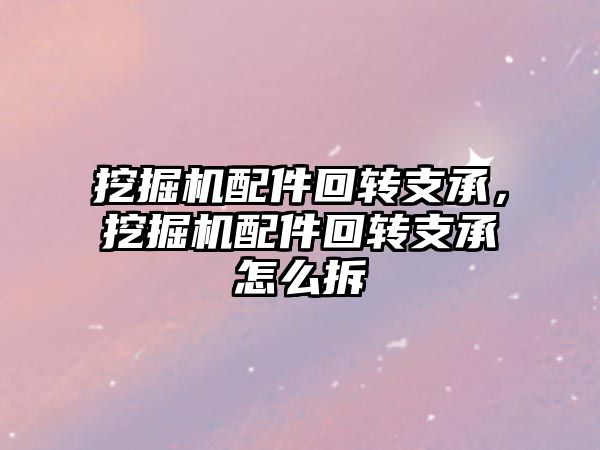 挖掘機配件回轉(zhuǎn)支承，挖掘機配件回轉(zhuǎn)支承怎么拆