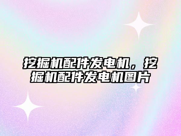 挖掘機配件發(fā)電機，挖掘機配件發(fā)電機圖片