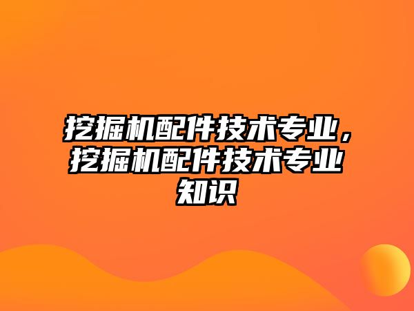 挖掘機(jī)配件技術(shù)專業(yè)，挖掘機(jī)配件技術(shù)專業(yè)知識(shí)