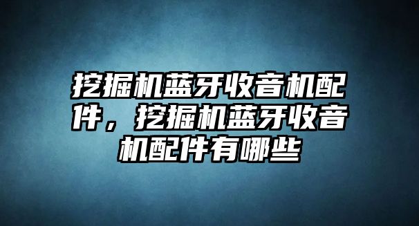 挖掘機(jī)藍(lán)牙收音機(jī)配件，挖掘機(jī)藍(lán)牙收音機(jī)配件有哪些