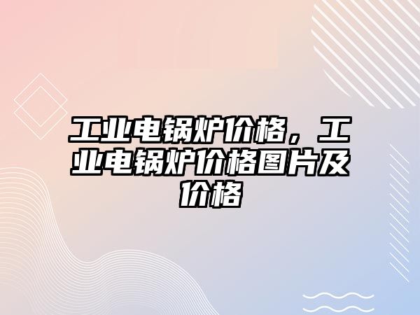 工業(yè)電鍋爐價格，工業(yè)電鍋爐價格圖片及價格