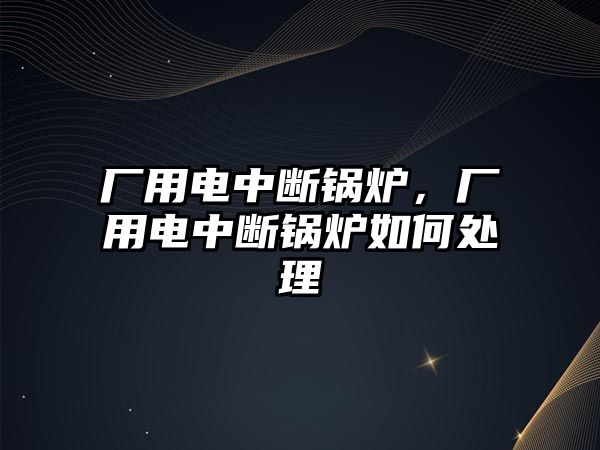 廠用電中斷鍋爐，廠用電中斷鍋爐如何處理