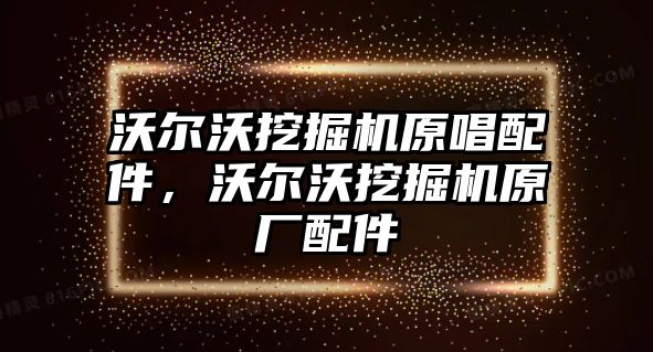 沃爾沃挖掘機原唱配件，沃爾沃挖掘機原廠配件