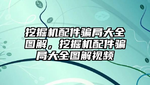 挖掘機(jī)配件騙局大全圖解，挖掘機(jī)配件騙局大全圖解視頻