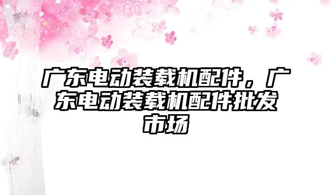 廣東電動裝載機配件，廣東電動裝載機配件批發(fā)市場