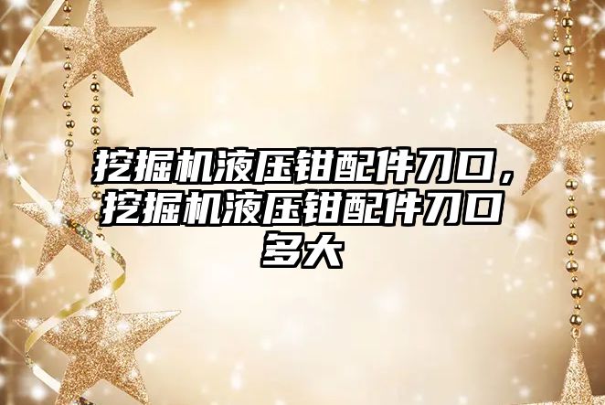 挖掘機液壓鉗配件刀口，挖掘機液壓鉗配件刀口多大