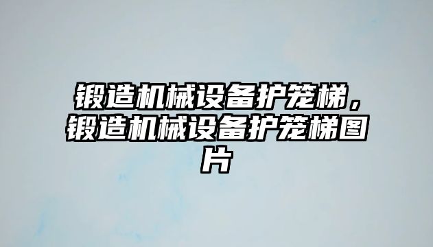 鍛造機械設(shè)備護籠梯，鍛造機械設(shè)備護籠梯圖片