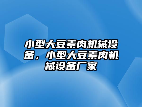 小型大豆素肉機械設備，小型大豆素肉機械設備廠家