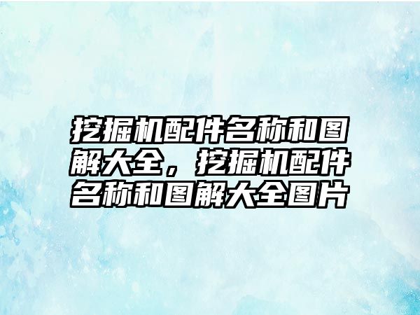 挖掘機配件名稱和圖解大全，挖掘機配件名稱和圖解大全圖片