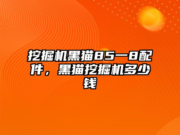 挖掘機(jī)黑貓85一8配件，黑貓挖掘機(jī)多少錢