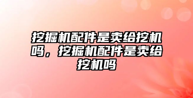 挖掘機配件是賣給挖機嗎，挖掘機配件是賣給挖機嗎